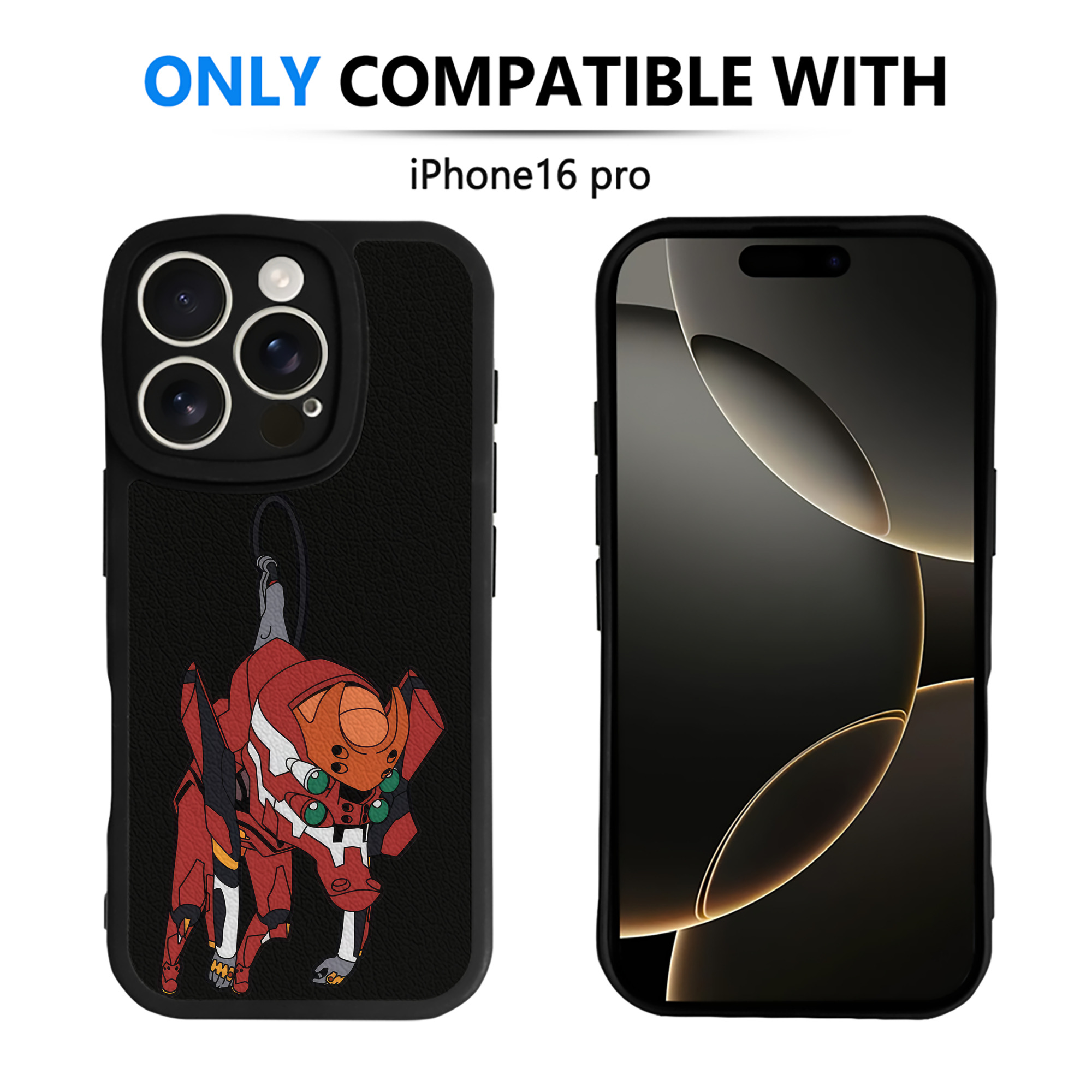 （画像用） EVA 新世紀エヴァンゲリオン 【iPhone 16シリーズ対応】シリコンスマホケース（レザー調） 材質：シリコン